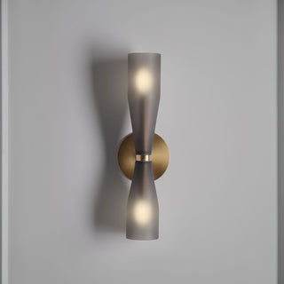 Elara Double Cone Minimalist Glass Wall Light