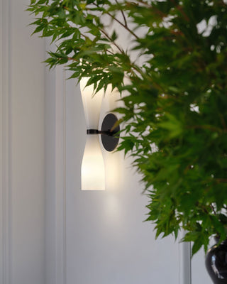 Elara Double Cone Minimalist Glass Wall Light