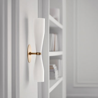 Elara Double Cone Minimalist Glass Wall Light