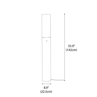 Cylindro Modern Wood Floor Lamp