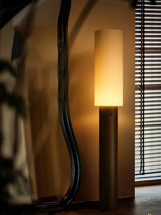 Cylindro Modern Wood Floor Lamp