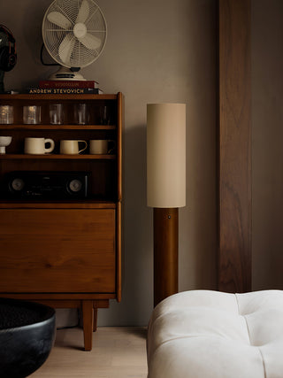Cylindro Modern Wood Floor Lamp