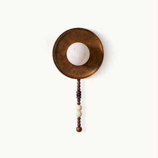 Kaelen Bohemian Metal Beaded Wall Sconce