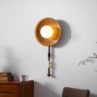 Kaelen Bohemian Metal Beaded Wall Sconce