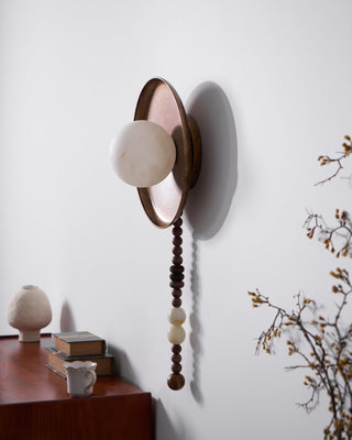 Kaelen Bohemian Metal Beaded Wall Sconce