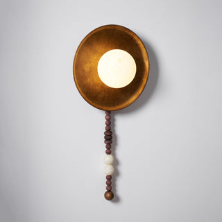 Kaelen Bohemian Metal Beaded Wall Sconce