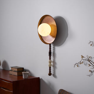 Kaelen Bohemian Metal Beaded Wall Sconce