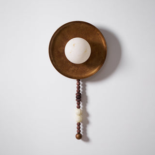 Kaelen Bohemian Metal Beaded Wall Sconce