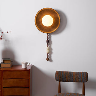 Kaelen Bohemian Metal Beaded Wall Sconce