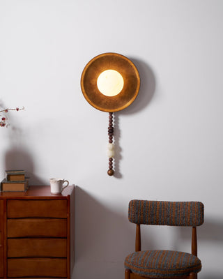 Kaelen Bohemian Metal Beaded Wall Sconce