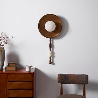 Kaelen Bohemian Metal Beaded Wall Sconce