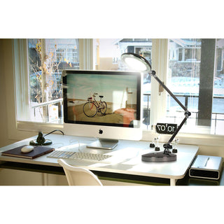 Element Disc Industrial Iron Table Light