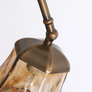 Briarwood Rustic Amber Glass Chandelier