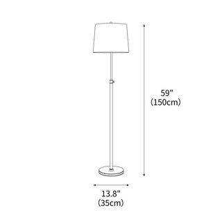 Ellis Minimalist Brass Floor Light