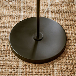 Ellis Modern Brass Fabric Floor Lamp