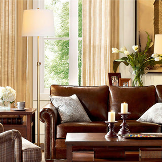 Ellis Minimalist Brass Floor Light