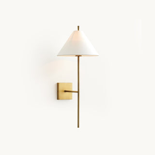 Ellis Modern Brass Fabric Wall Sconce