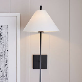 Ellis Modern Brass Fabric Wall Sconce