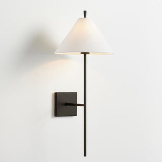 Ellis Modern Brass Fabric Wall Sconce