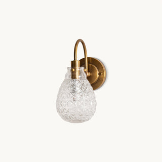 Lila Vintage Teardrop Glass Wall Sconce