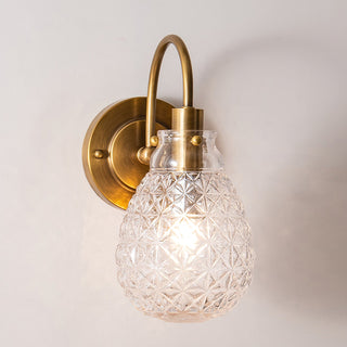 Lila Vintage Teardrop Glass Wall Sconce