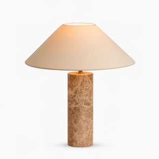 Elsie Marble Fabric Table Lamp