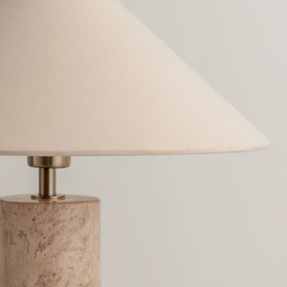 Elsie Marble Fabric Table Lamp