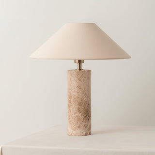 Elsie Marble Fabric Table Lamp