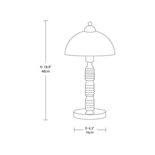 Elysian Glow Industrial Iron Table Light