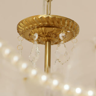 Embossed Pearls Luxury Crystal Chandelier