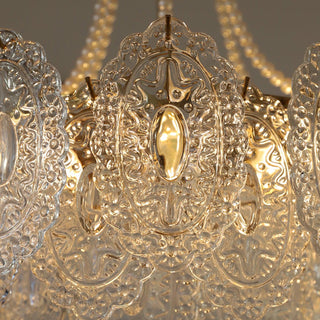 Embossed Pearls Luxury Crystal Chandelier