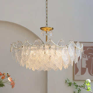 Embossed Pearls Luxury Crystal Chandelier