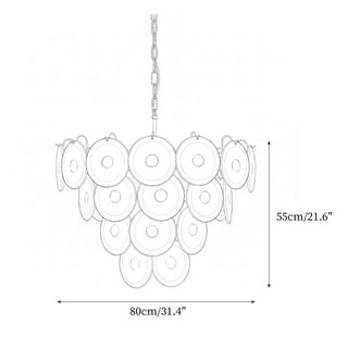 Xynor Glamorous Glass Chandelier