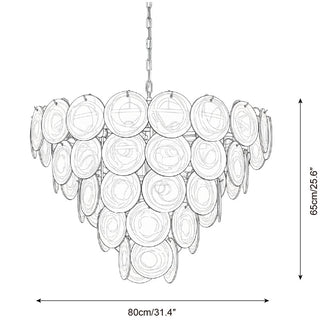 Xynor Glamorous Glass Chandelier