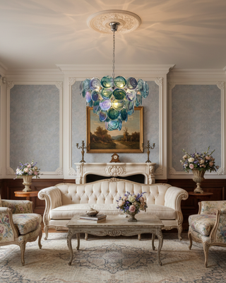 Xynor Glamorous Glass Chandelier