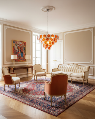 Xynor Glamorous Glass Chandelier