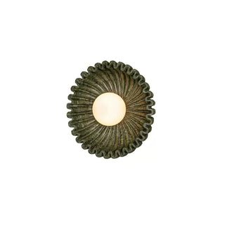 Emerald Wave Art Deco Glass Wall Light