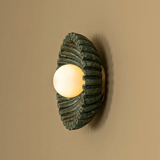 Emerald Wave Art Deco Glass Wall Light