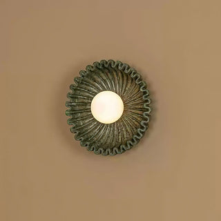 Emerald Wave Art Deco Glass Wall Light
