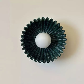 Emerald Wave Art Deco Glass Wall Light