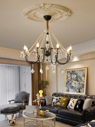 Empress Elegant Crystal & Beaded Chandelier