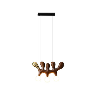 Rhythm Sculptural Wood Chandelier