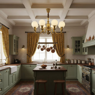 Endon Vintage Brass Chandelier