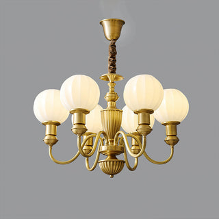 Endon Vintage Brass Chandelier