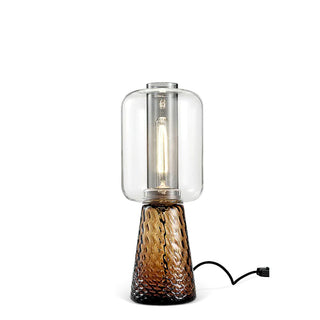 Lira Amber Glass Table Lamp