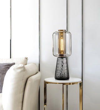 Lira Amber Glass Table Lamp