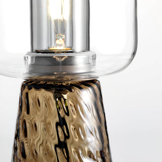 Lira Amber Glass Table Lamp