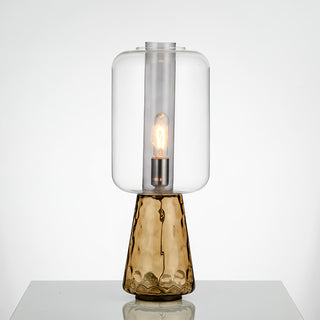 Lira Amber Glass Table Lamp