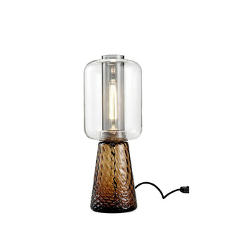 Lira Amber Glass Table Lamp