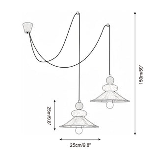 Velos Artistic Fabric Pendant Lamp